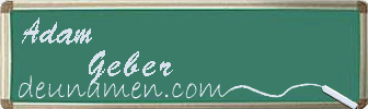 Adam Geber Visitenkarte